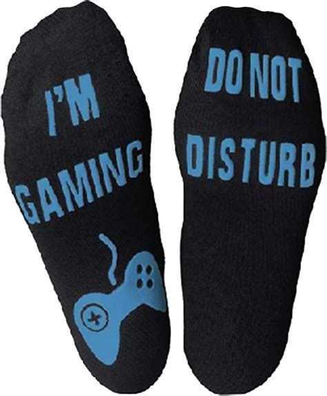 Amazon Gaming Socks Do Not Disturb Im Gaming Novelty Socks Funny