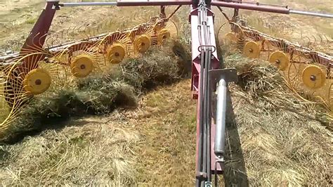 Raking 2nd Cut Hay Part 2 Of 2 Youtube