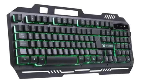 Teclado Gamer Vx Gaming Multimidia Led Verde Gt