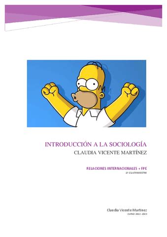 Introduccion A La Sociologia Apuntes Pdf