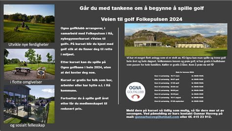 Golfkurs VTG 2024 Folkepulsen Ogna Golfklubb