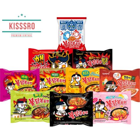 Korean Ramen Samyang Buldak Ramen Hot Spicy Chicken Noodle Series Ramen Spaghetti Buldak
