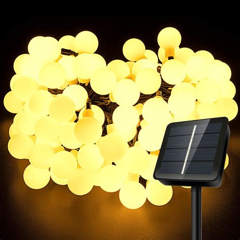 Litogo [2 Pack Guirnalda Luces Led Exterior Solar 12m 120 Led Luces