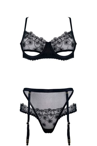 Kyra Balconette Bra • Sexy Lingerie By Nevaeh Intimates Darkest Fox