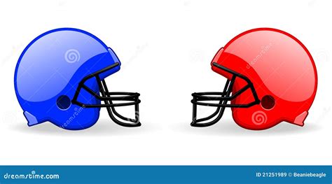 Set Of Football Helmets Vector Eps8 Clip Art CartoonDealer