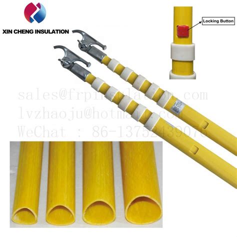 The No Twist Telescopic Triangle Hot Rod Hot Stick Insulation Operating Rod Insulating Pole