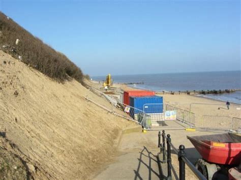 All The Beach Huts At Mundesley Have Gone After The Tidal Surge And