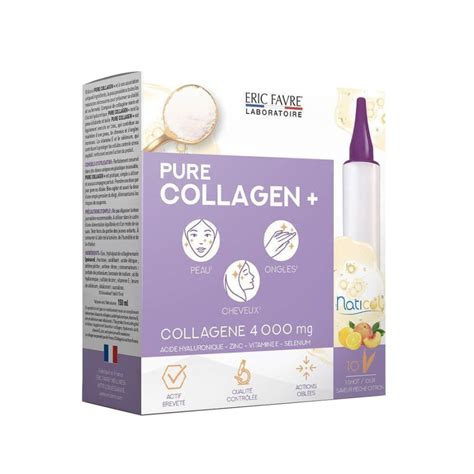 Eric Favre Pure Collagène 10ampoules De 15ml Cure 10 Jours