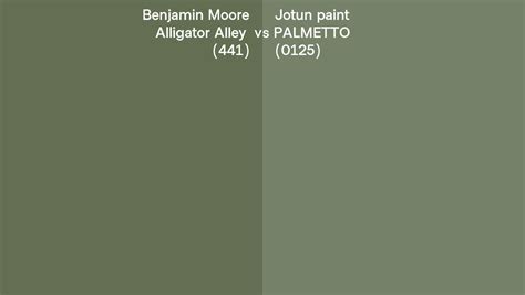 Benjamin Moore Alligator Alley Vs Jotun Paint Palmetto