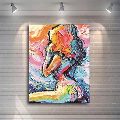 Abstract Woman Nude Canvas Painting Sexy Body Art Canvas Painting Print Sex Posters Wall Art