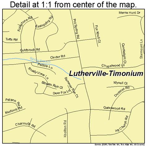 Lutherville Timonium Maryland Street Map 2448900