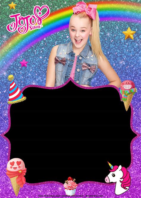 Jojo Siwa Invitation Template Free