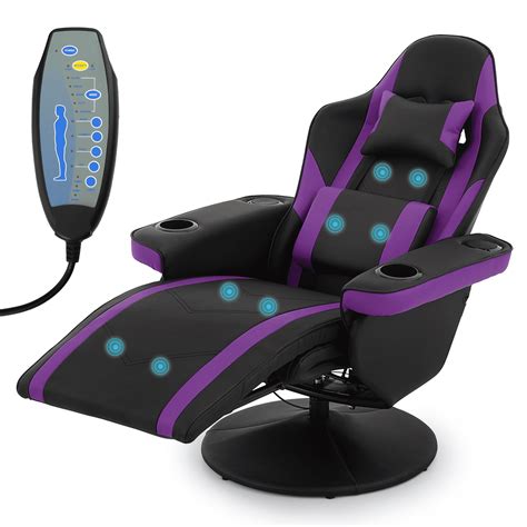 Monibloom Ergonomic Gaming Chair With Bluetooth Adjustable Backrest