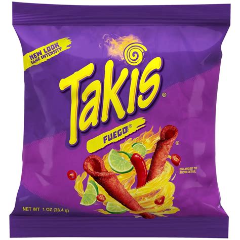 Takis Fuego 10 Paquetes Individuales Bolsas De 1 Onza Tamaño Aperitivo