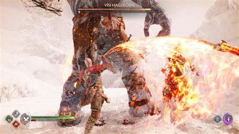 God Of War Ragnar K Visi Haglkorn Fight Youtube