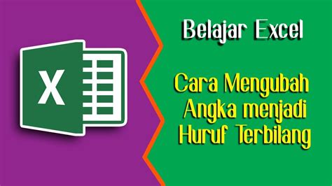 Cara Merubah Angka Menjadi Terbilang Huruf Pelajaranku