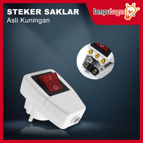 Steker Saklar Lampu On Off Colokan Listrik On Off Lazada Indonesia