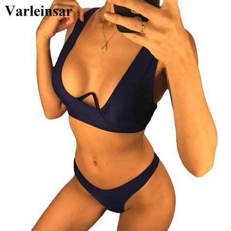 NEW V Bar Underwired Bikini Female Swimsuit Women Swimwear Two Piece V