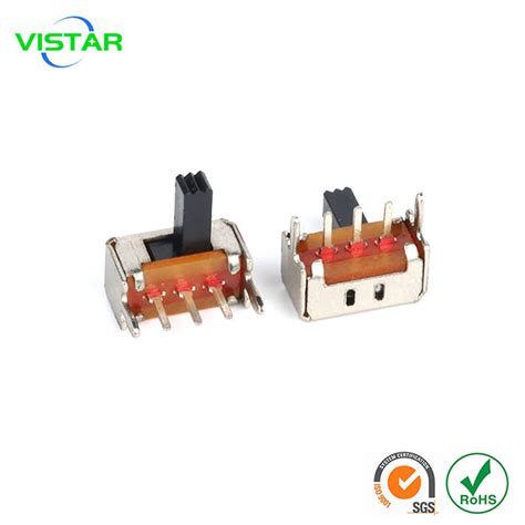 Spdt Slide Switch Dip Horizontal X Shenzhen Vistar Electronics