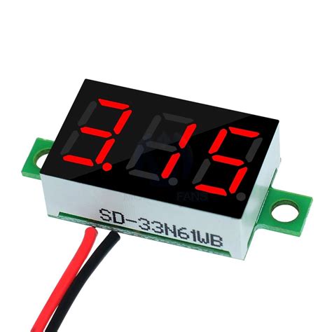 VOLTIMETRO DIGITAL DIY DC PANEL 0 36 LED MINI ROJO Starware