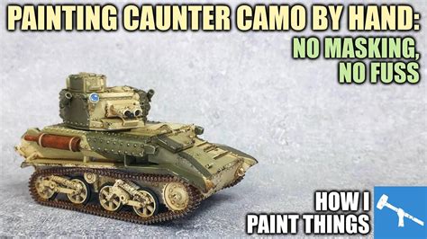 Hand Painting Caunter Camo For Early War British Vehicles How I Paint