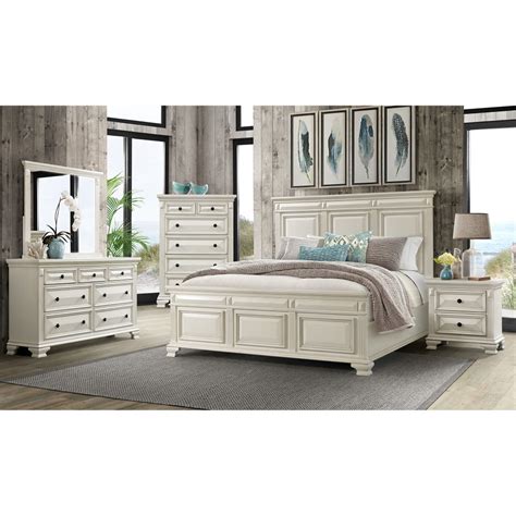 Picket House Furnishings Trent King Panel Bed In White Cy700kb