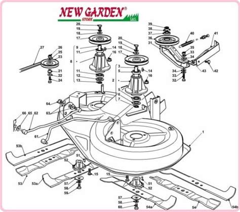 Vue En Clat Plat Coupe Tracteur Tondeuse Cm Xg Castelgarden