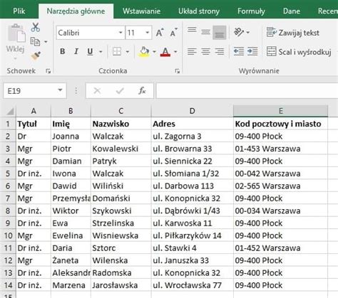 Excel Forum Porady Pomoc Excel Help Excel Faq Etykieta Z Danych