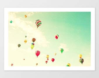 Hot Air Balloon Nursery Decor Gender Neutral Nursery Prints Etsy