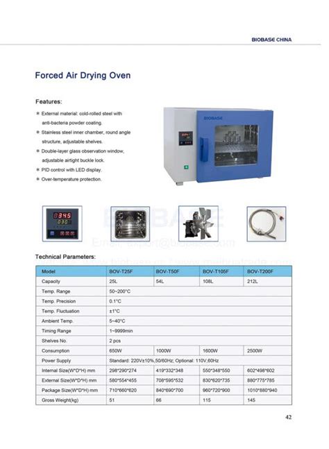 Forced Air Drying Oven Bov Tf Buy Biobase