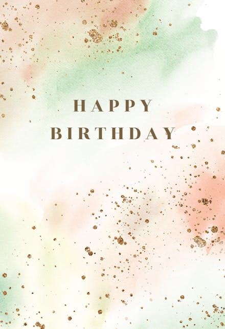 Aesthetic Happy Birthday Card