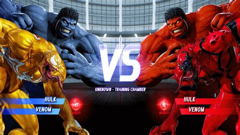 Black Hulk Yellow Venom Vs Red Hulk Red Venom Hardest AI Marvel