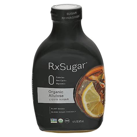 Rx Sugar Liquid Sugar Organic Allulose Fl Oz Shop Pocahontas Iga