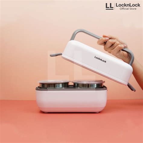 LocknLock Lunch Box Electric Cooking Lunch Box Pemanas Makanan Kotak