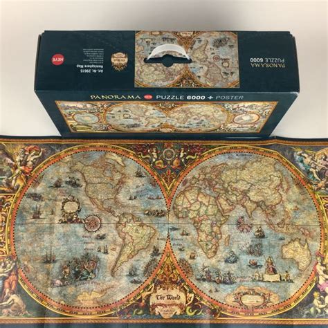 Heye Panorama Hemisphere Map Puzzles 6000 Piece The World Everything