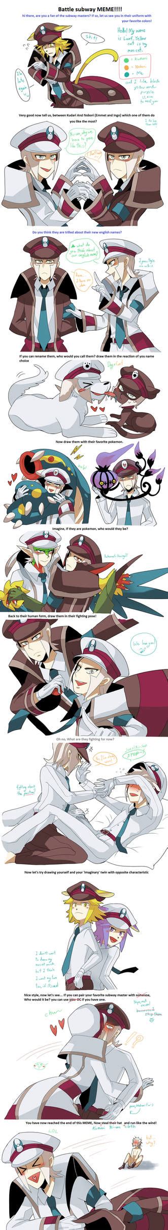 Battle Subway Meme By Leaf Subway On Deviantart