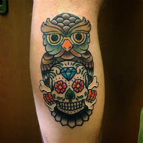 Owl And Skull Tattoo Ideas For Your First Ink