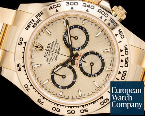 Rolex Daytona K Yellow Gold Gold Dial Unworn