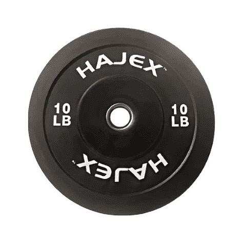 Hajex Olympic Bumper Weight Plates 10 Lb Single