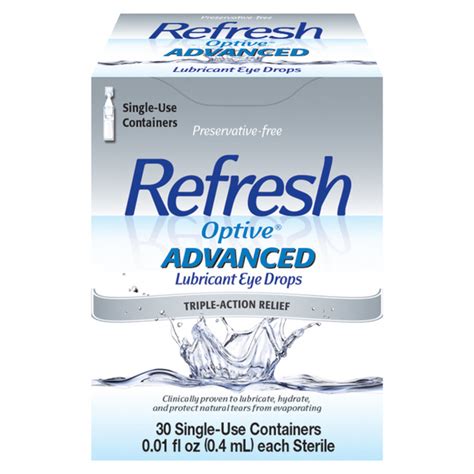 Save On Refresh Optive Advanced Lubricant Eye Drops Triple Action Relief Order Online Delivery