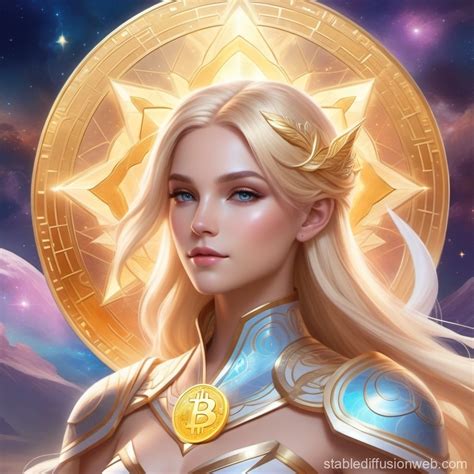 Androgynous Blonde Cryptocurrency Meme Stable Diffusion Online
