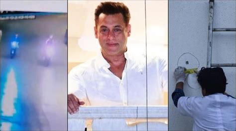 Gunshots Fired Outside Salman Khans Galaxy Apartment Cctv Footage