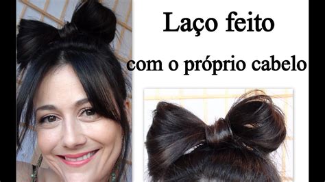 Laço Feito Com O Próprio Cabelo Muito Fácil Youtube