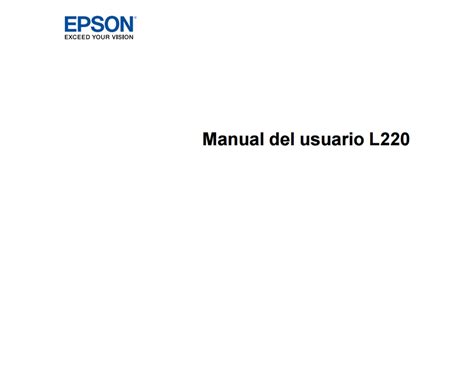 Descargar Manual Epson L220 - Zofti ¡Descargas gratis!