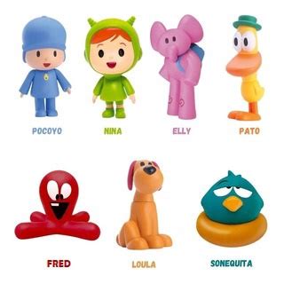 Nomes Dos Personagens Do Pocoyo - Kit 5 Bonecos Turma do Pocoyo de Vinil Todos Personagens - Pocoyo, Pato ...