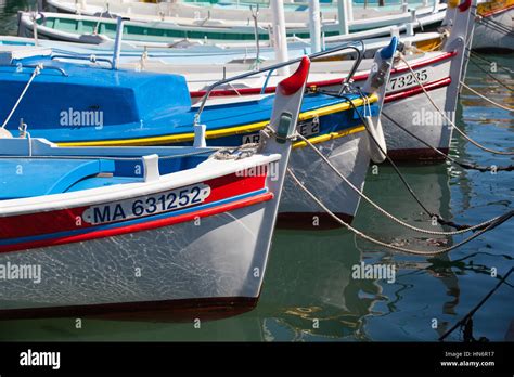 Cassis France May 8 2011 Traditional Boats Inside The Harbor Of Cassis France Cassis Is A