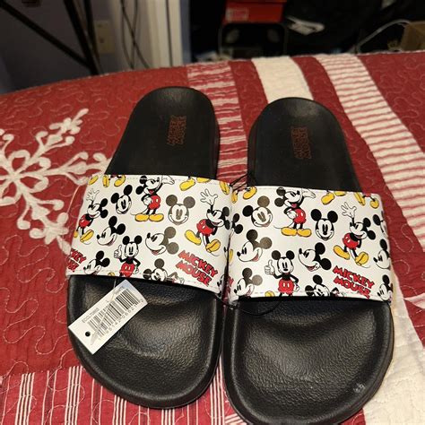 Mickey Mouse slides for men size 11-12 New I ship... - Depop