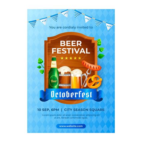 Free Vector | Gradient oktoberfest invitation template