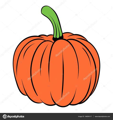 Dibujos Animados Icono De Calabaza Vector De Stock De