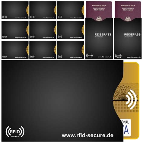 Amazon Rfid Nfc Schutzh Llen Er Set F R Kreditkarte Ec Karte Und